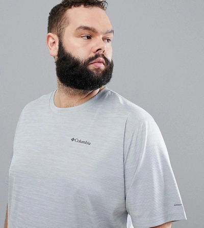 Shop Columbia Plus Size Zero Rules Technical Logo T-shirt In Gray - Gray