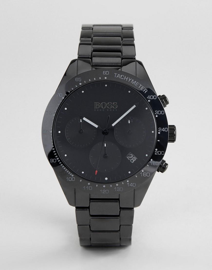 hugo boss talent men's black ceramic bracelet watch