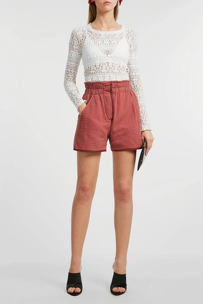 Shop Isabel Marant Esy Quilted Shorts In Brown