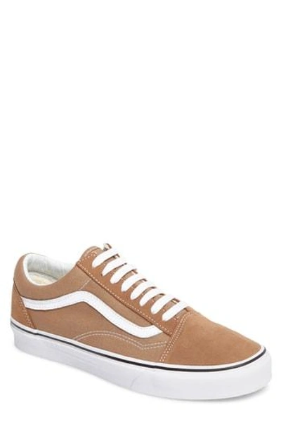 Shop Vans 'old Skool' Sneaker In Tiger Eye/ White Suede