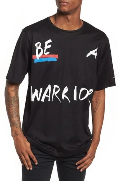 Shop Antony Morato Be Warrior Graphic T-shirt In Black