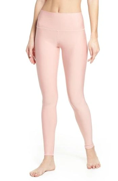 Shop Alo Yoga Airbrush Tech Lift High Waist Leggings In Powder Pink