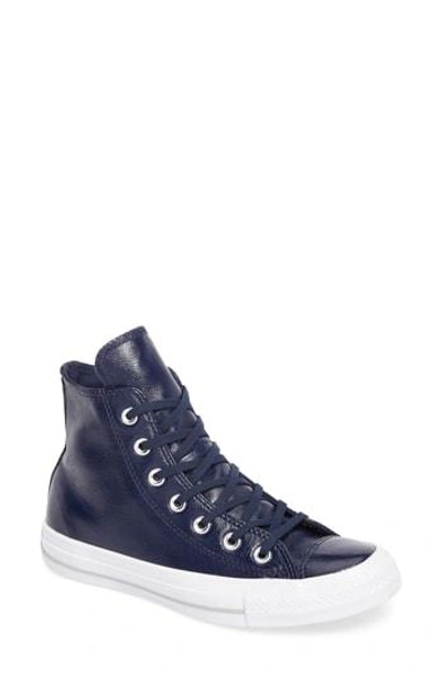 Shop Converse Chuck Taylor All Star Seasonal Hi Sneaker In Midnight Leather