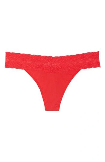 Shop Natori Bliss Perfection Thong In Chili Pepper