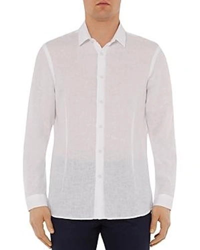 Shop Orlebar Brown Morton Slim Fit Tailored Shirt In White