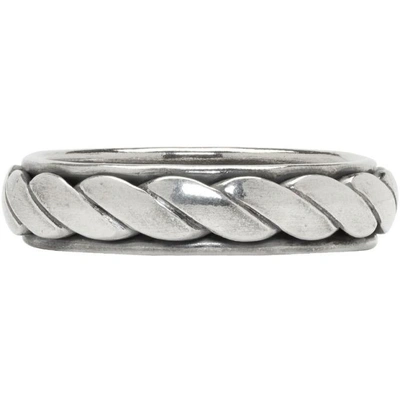 Shop Ugo Cacciatori Silver Torchon Ring