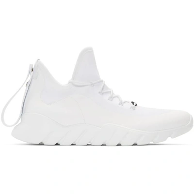 Shop Fendi White  Vocabulary Sneakers In F12xx White