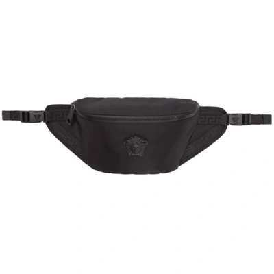 Shop Versace Black Nylon Medusa Belt Bag In Knn Black