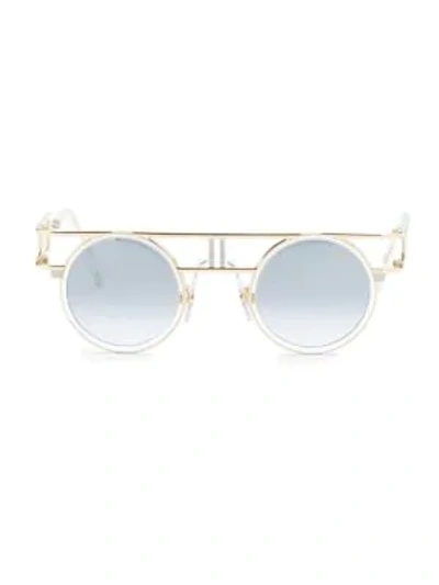 Shop Cazal 43mm Vintage Round Sunglasses In Clear Gradient