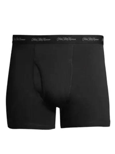 Shop Saks Fifth Avenue Collection 3-pack Boxer Briefs In Black