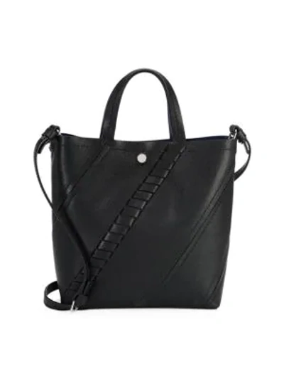 Shop Proenza Schouler Small Hex Leather Tote In Black