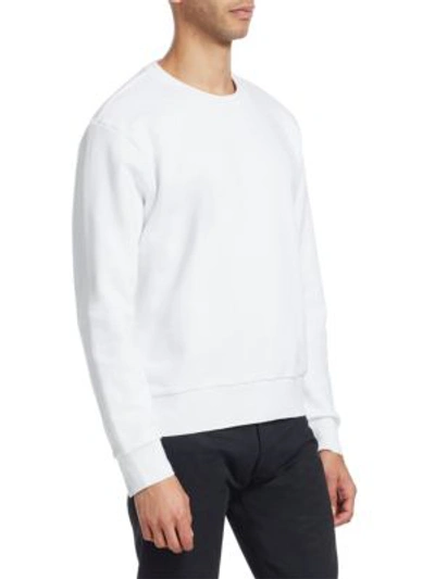 Shop Thom Browne Crewneck Cotton Sweatshirt In Navy