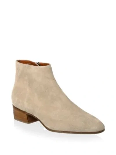 Shop Aquatalia Fuoco Suede Ankle Boots In Sand