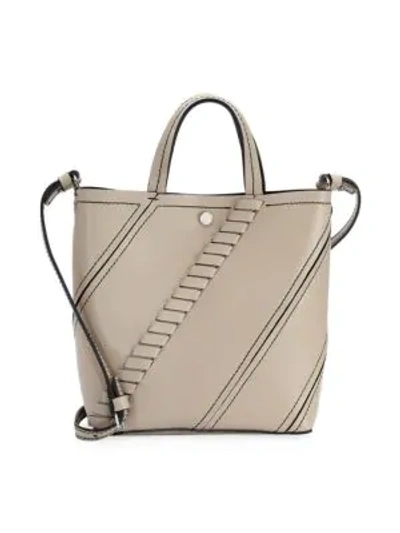 Shop Proenza Schouler Small Hex Leather Tote In Light Taupe