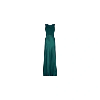 Shop Ghost Claudia Dress Emerald Sea In Dusty Green