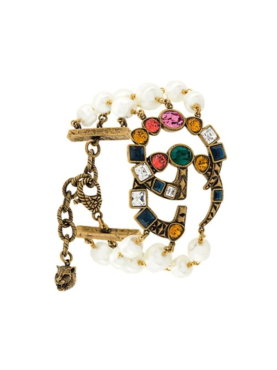 Shop Gucci Strand Bracelet - White