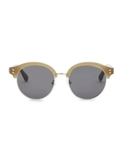 Shop Stella Mccartney 50mm Round Sunglasses In Beige