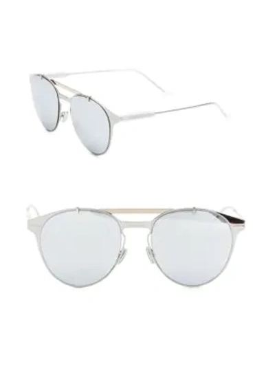 Shop Dior Motion1 53mm Aviator Sunglasses In Silver