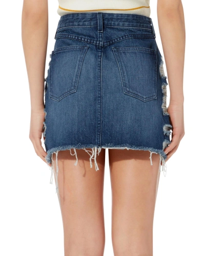Shop 3x1 Celine Distressed Denim Mini Skirt