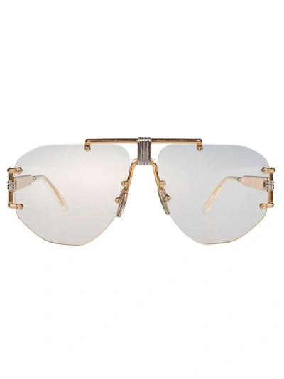 Celine Aviator Sunglasses In Clear | ModeSens