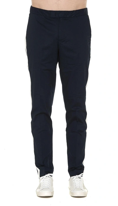 Shop Michael Kors Slim Fit Trousers In Midnight