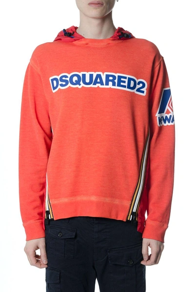 Shop Dsquared2 Capsule Kway Orange Sweatshirt