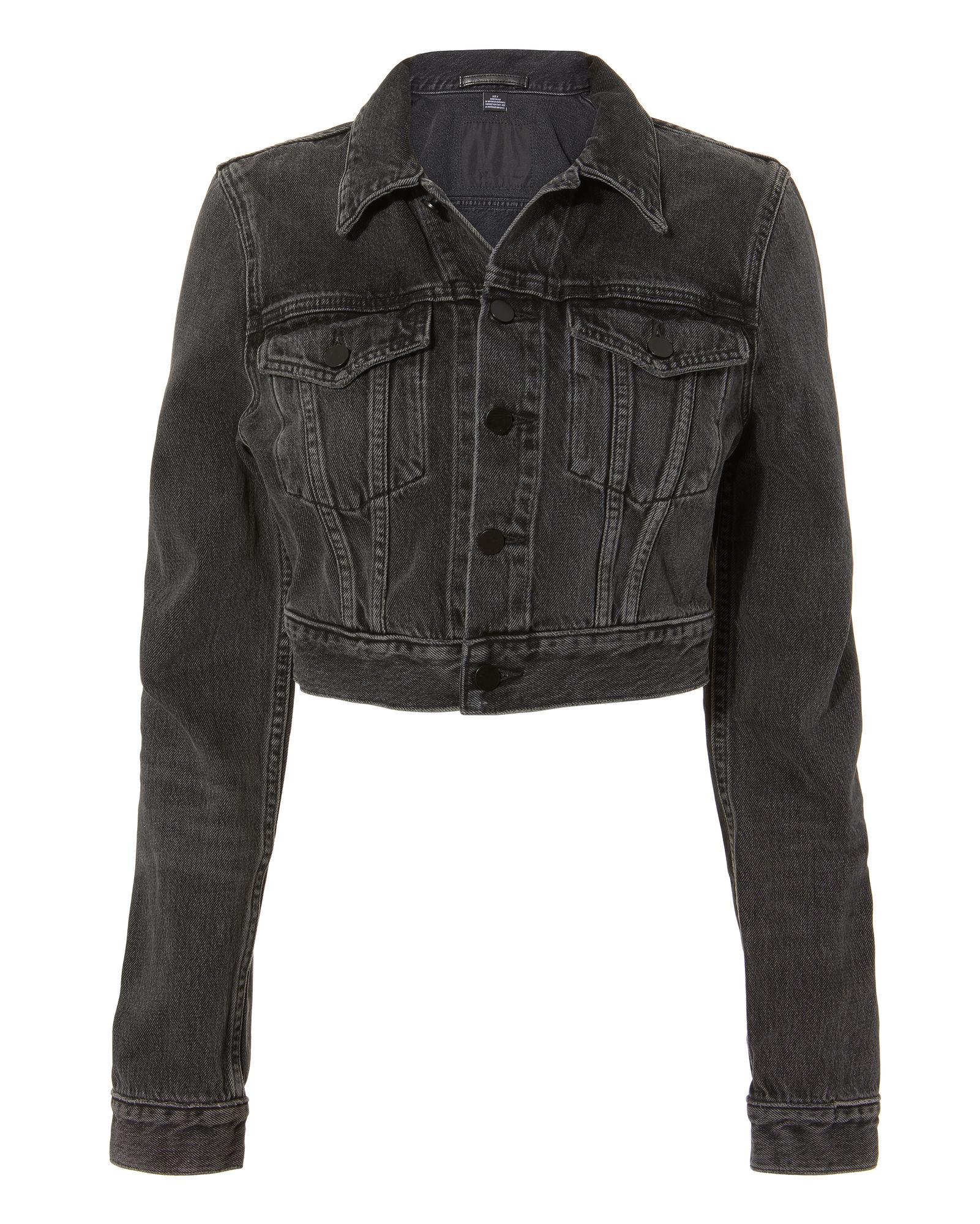bare denim jacket