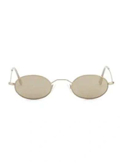 Shop Andy Wolf Armstrong 44mm Oval Sunglasses In Gold Matt