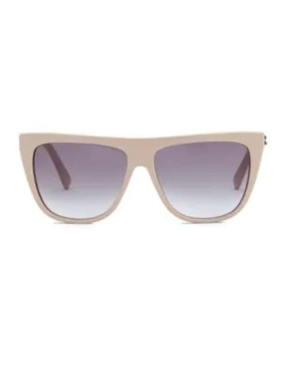 Shop Stella Mccartney 56mm Shield Sunglasses In Pink Rose Gold