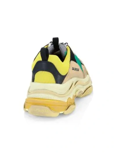 Shop Balenciaga Triple S Trainer Trainers In Jaune Multi