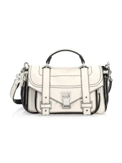 Shop Proenza Schouler Tiny Ps1+ Zip-around Leather Satchel In Clay