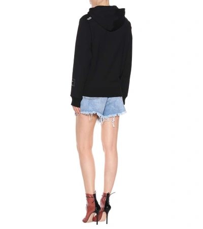 Shop Helmut Lang Cotton Jersey Hoodie In Black