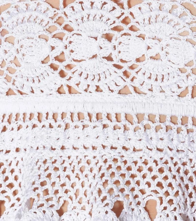 Shop Anna Kosturova Marianne Cotton Crochet Top In White