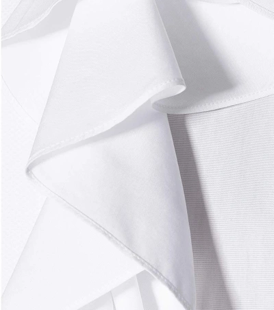 Shop Alexander Mcqueen Ruffled Cotton Top In White