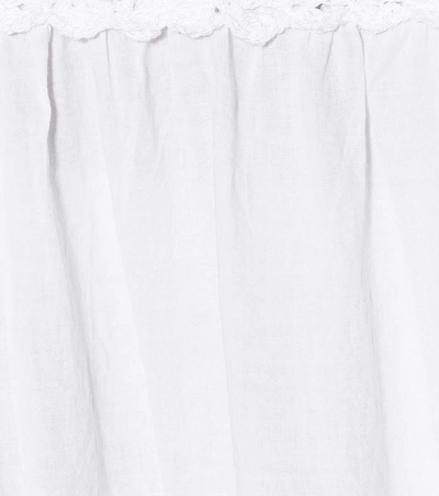 Shop Anna Kosturova Filigree Crochet Cotton Skirt In White