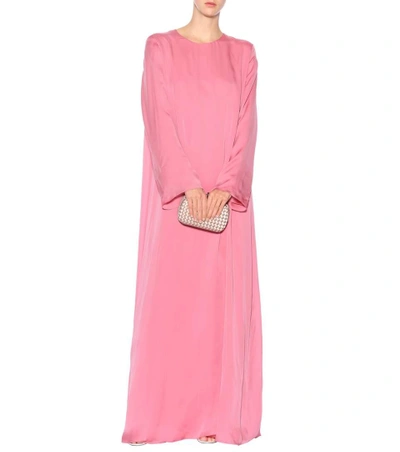 Shop The Row Antoi Silk Gown In Pink