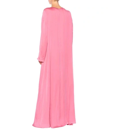 Shop The Row Antoi Silk Gown In Pink