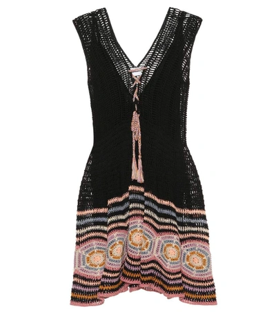 Shop Anna Kosturova Exclusive To Mytheresa.com - Jennifer Cotton Crochet Dress In Black