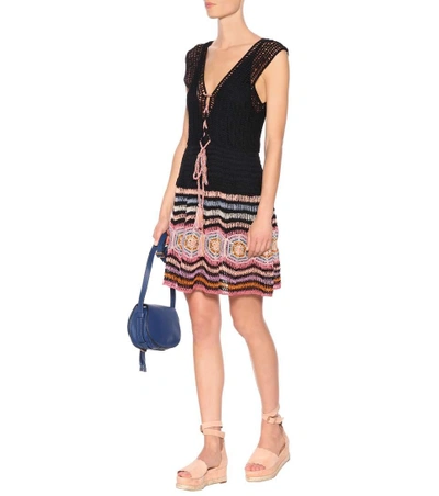 Shop Anna Kosturova Exclusive To Mytheresa.com - Jennifer Cotton Crochet Dress In Black