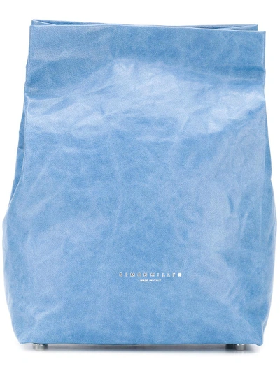 Shop Simon Miller Paper Bag Clutch - Blue