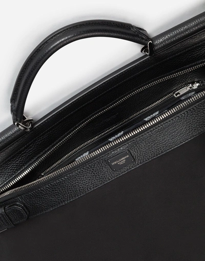 Shop Dolce & Gabbana Nylon Sicily Work Bag In Black