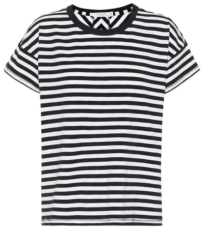 Shop Rag & Bone Kat Cotton-blend T-shirt In Blue