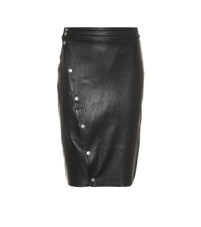 Shop Rag & Bone Baha Leather Skirt In Black