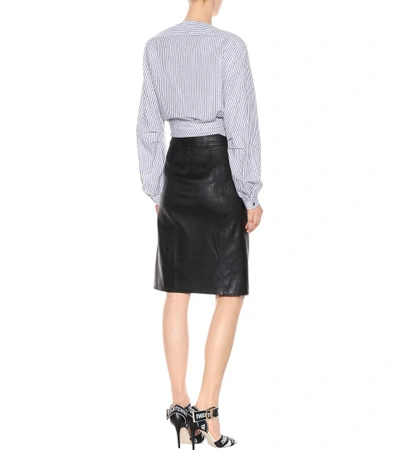 Shop Rag & Bone Baha Leather Skirt In Black