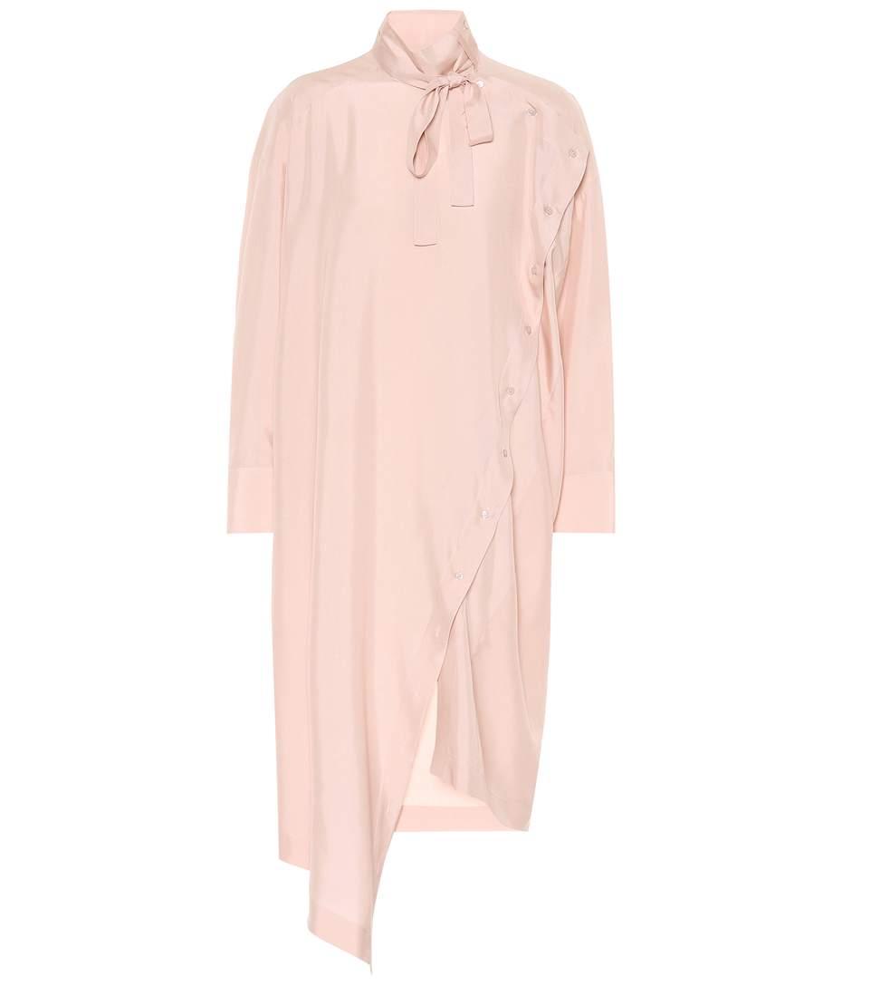 Valentino Silk Midi Dress In Pink | ModeSens