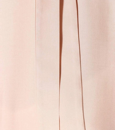 Shop Valentino Silk Midi Dress In Pink