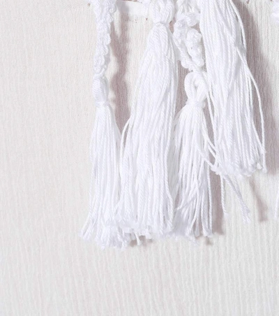 Shop Anna Kosturova Sheika Crochet Cotton Kaftan In White