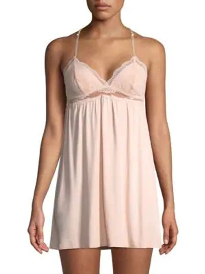 Shop Eberjey Esperanza Marry Me Chemise In Bellini