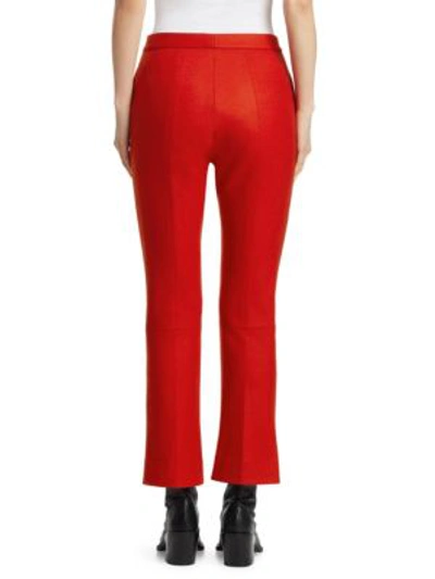 Shop R13 Skinny Flare Jeans In Red