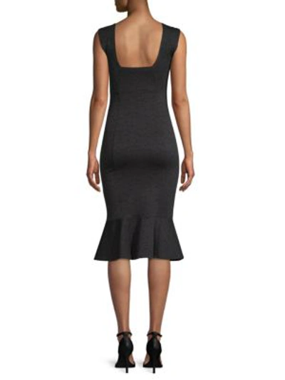 Shop Opening Ceremony Jacquard Halter Sheath Dress In Black